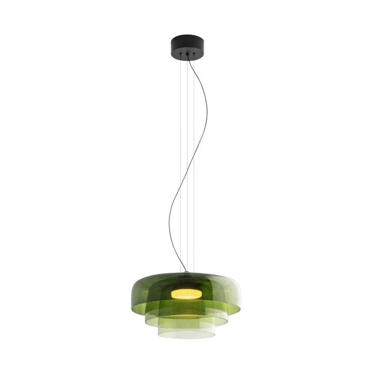 Lámparas colgantes de techo LED de cristal nórdico