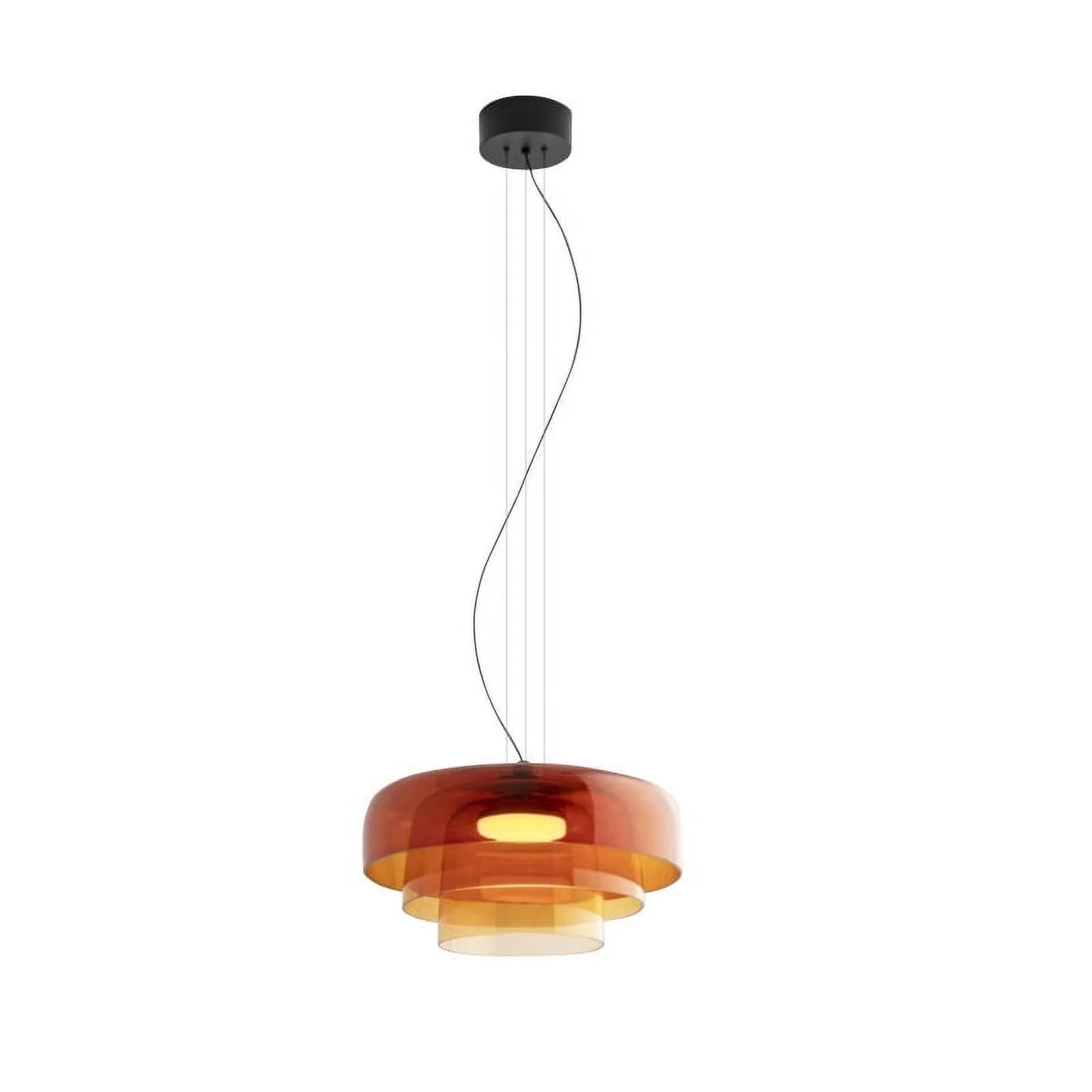 Lámparas colgantes de techo LED de cristal nórdico