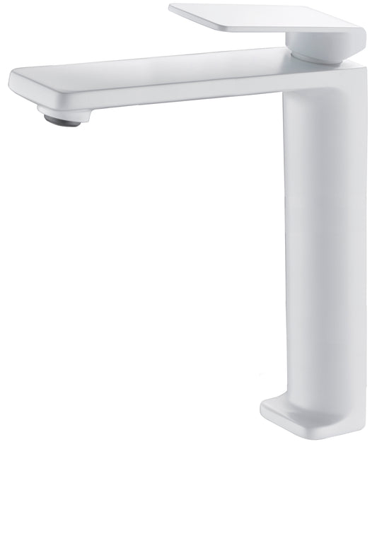 Monomando Lavabo Alto Fiyi Blanco Mate