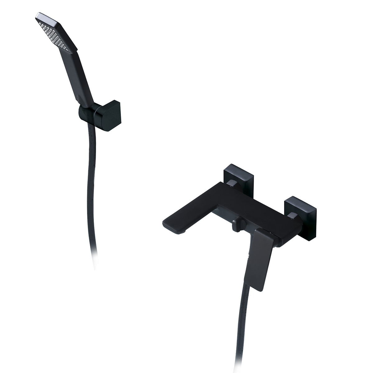 Grifo De Baño/Ducha  Fiyi Negro Mate