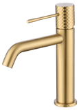 Monomando Lavabo Génova Oro Cepillado