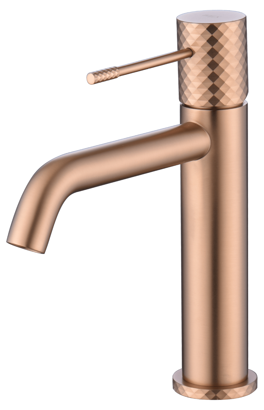 Monomando Lavabo Génova Oro Rosa Cepillado