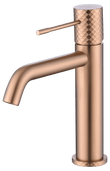 Monomando Lavabo Génova Oro Rosa Cepillado
