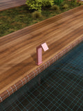 Cascada grande para piscina Niágara en acero inox S.316 Rosa coral