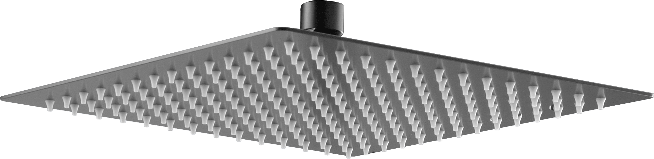 Rociador Cuadrado 25X25 Black Gun Metal