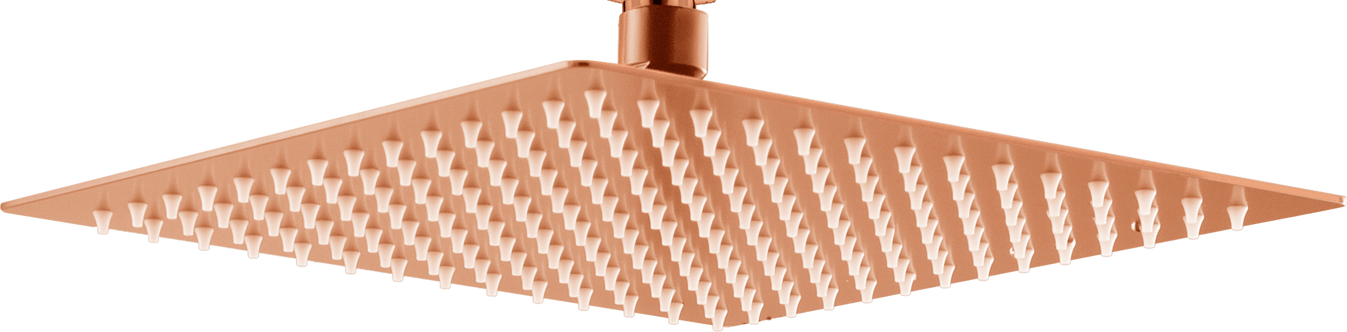 Rociador Cuadrado 20X20 Oro Rosa Cepillado