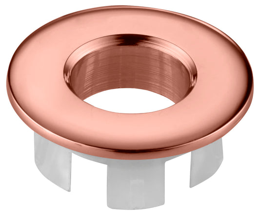 Embellecedor Rebosadero Lavabo Oro Rosa Brillo