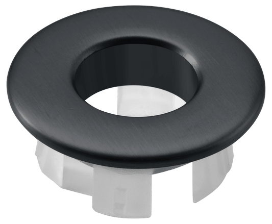 Embellecedor Rebosadero Lavabo Black Gun Metal