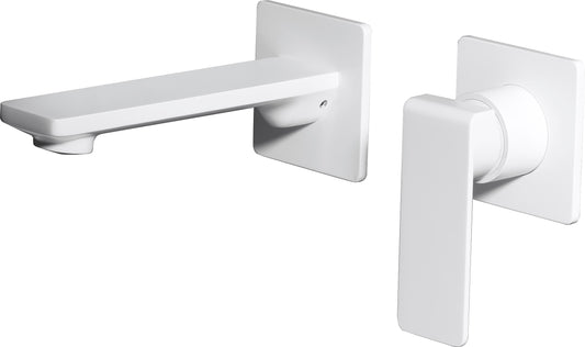Monomando Lavabo Empotrado Fiyi Blanco Mate