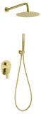 Conjunto Ducha Monomando Empotrado Delos Oro Cepillado