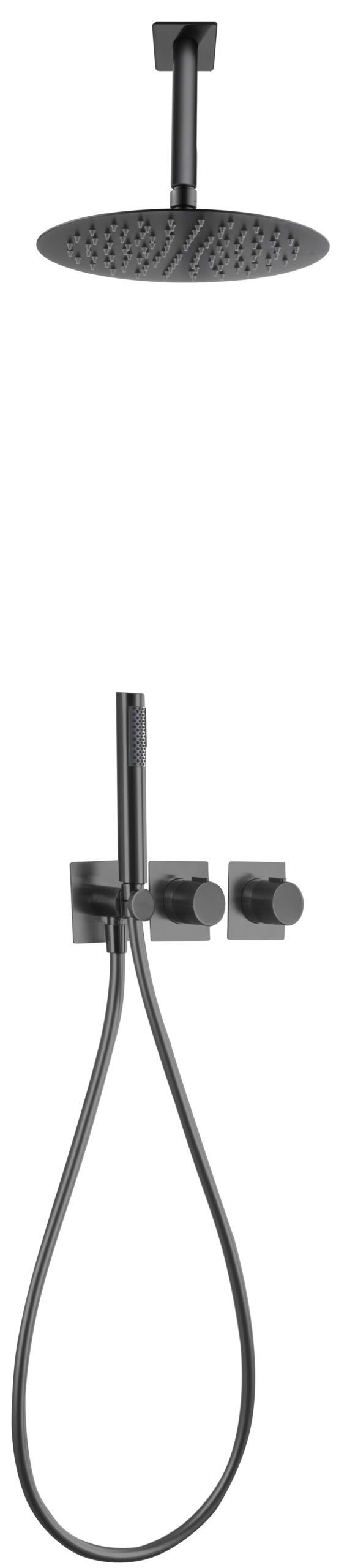 Conjunto Ducha Termostatico Empotrado Nepal Black