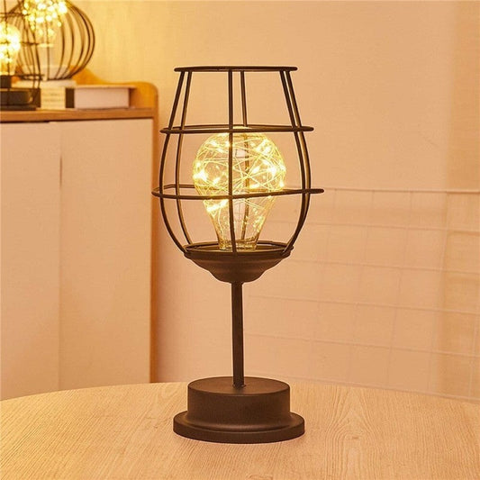 Lámpara LED de estilo industrial ahuecada