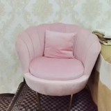 Conjunto de sofá nórdico moderno de terciopelo para salones de belleza