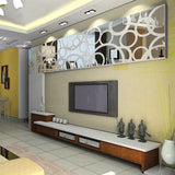 Etiqueta engomada del espejo Decoración de la pared Calcomanía 3D