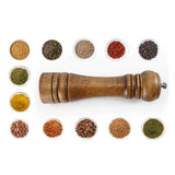 Juego de salero y molinillo de madera, utensilio de cocina