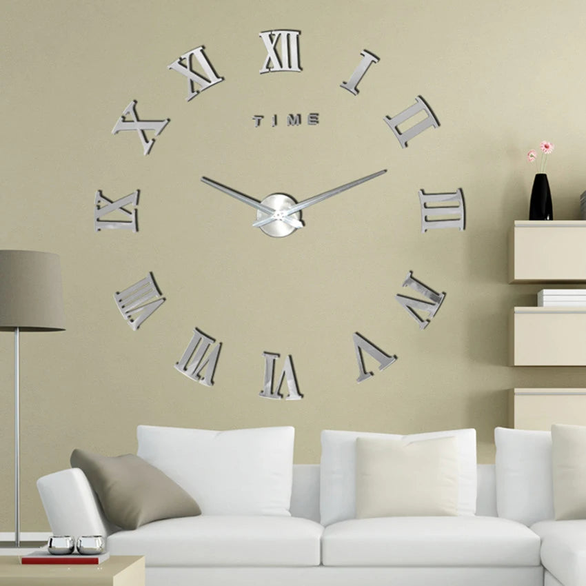 Reloj de pared colgante de cuarzo moderno para decoración del hogar DIY