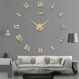 Reloj de pared colgante de cuarzo moderno para decoración del hogar DIY