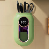 Soporte para palillos de desinfección con pantalla LED, utensilios de cocina montados en la pared, cuchara, tenedor, caja de almacenamiento de cuchillos, soporte para cuchillos de desinfección UV