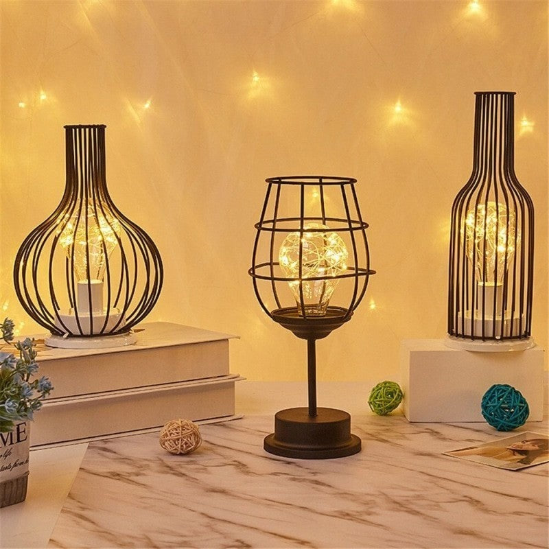 Lámpara LED de estilo industrial ahuecada