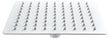 Rociador Cuadrado 20X20 Blanco Mate