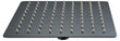 Rociador Cuadrado 25X25 Negro Mate