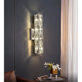 Lámpara de pared moderna de cristal de lujo larga
