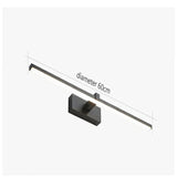Lámpara de pared para baño moderna de aluminio con LED de tres colores