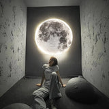 Iluminación interior decorativa de la lámpara de luna de pared LED moderna