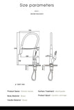 Grifo magnético para fregadero con interruptor táctil, control dual de agua fría y caliente