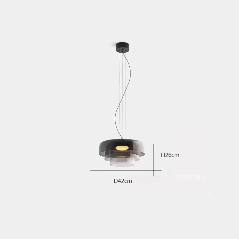 Lámparas colgantes de techo LED de cristal nórdico