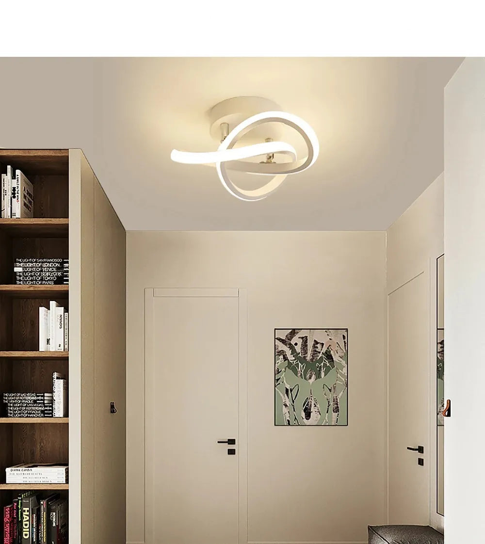 Lámpara de techo LED minimalista moderna con forma de círculo