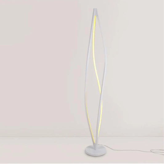 Lámpara de pie con luces LED geométricas de arte moderno