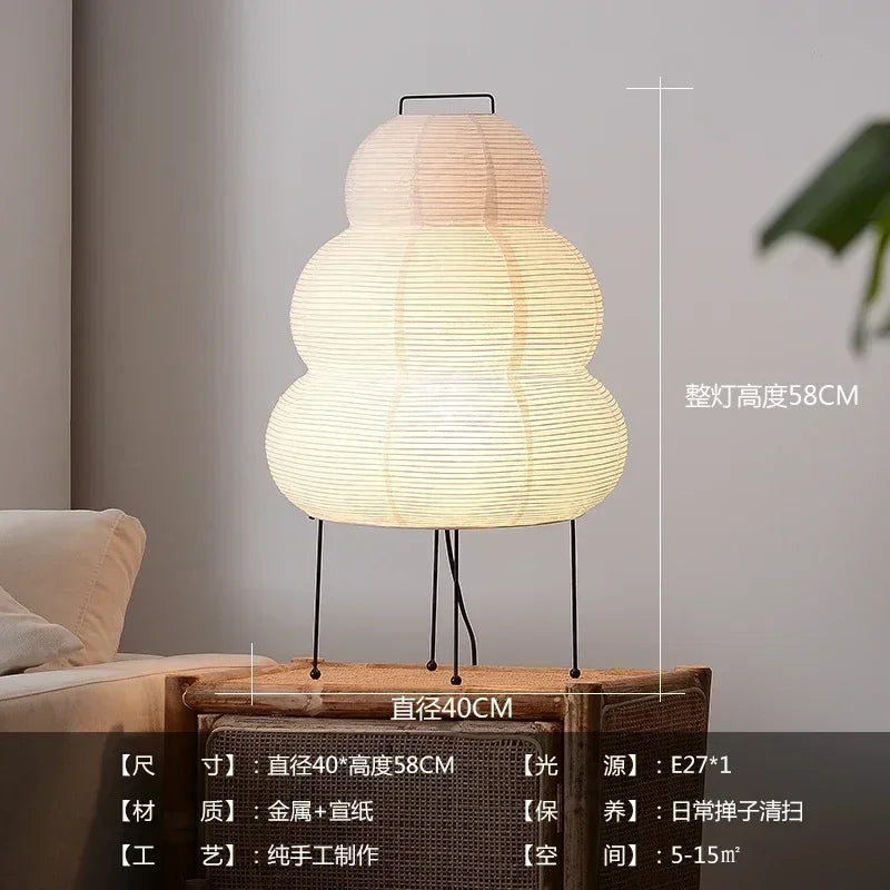 Lámpara de pie de esquina con soporte de papel LED