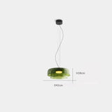 Lámparas colgantes de techo LED de cristal nórdico