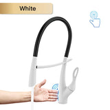 Grifo magnético para fregadero con interruptor táctil, control dual de agua fría y caliente