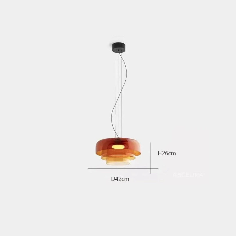 Lámparas colgantes de techo LED de cristal nórdico