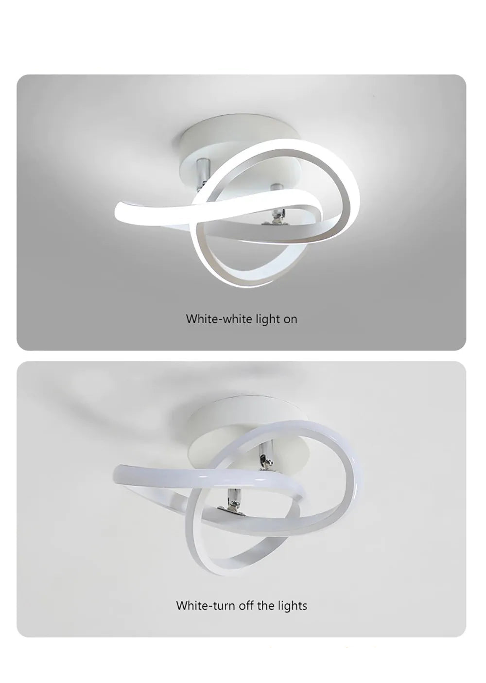 Lámpara de techo LED minimalista moderna con forma de círculo