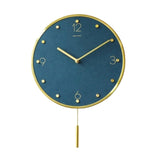Reloj de pared Clásico Metálico Nórdico Vintage Metal Péndulo