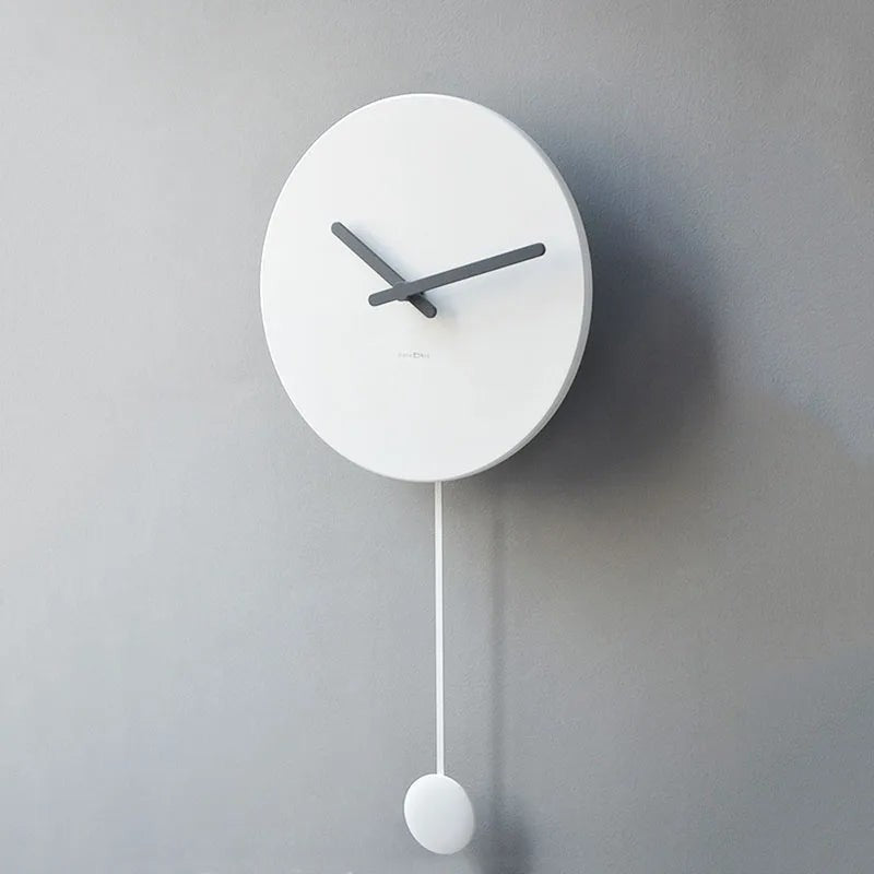 Reloj de Pared con Péndulo Estilo Nórdico Minimalista