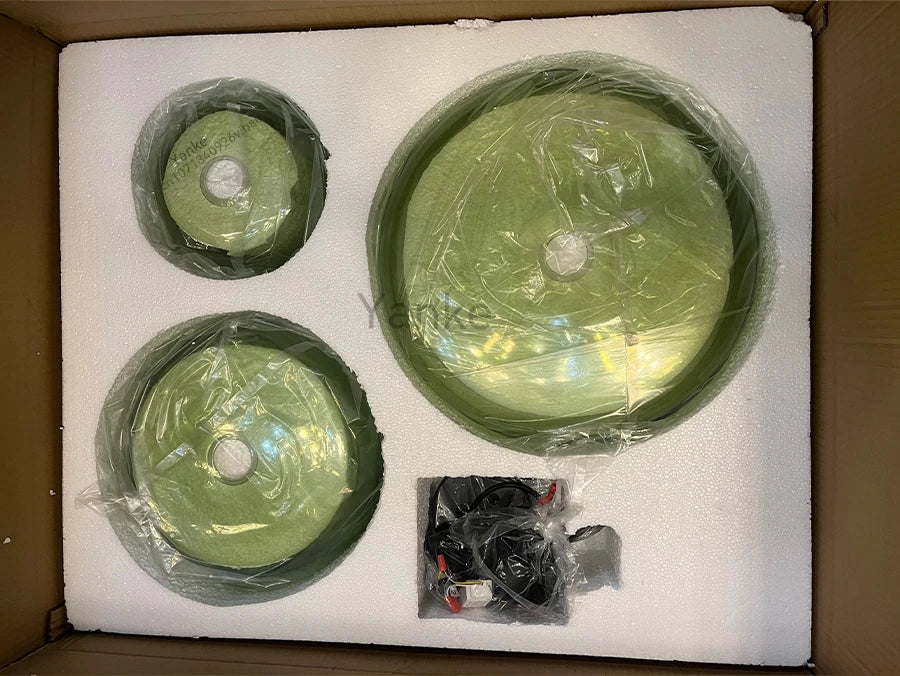 Lámparas colgantes de techo LED de cristal nórdico