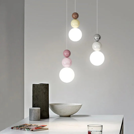 Lámpara colgante nórdica moderna LED