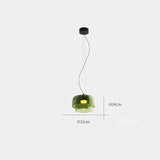 Lámparas colgantes de techo LED de cristal nórdico