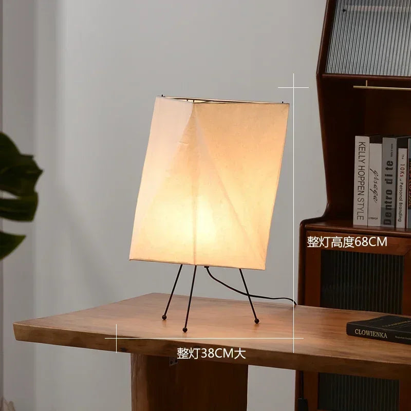 Lámpara de pie de esquina con soporte de papel LED