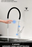 Grifo magnético para fregadero con interruptor táctil, control dual de agua fría y caliente