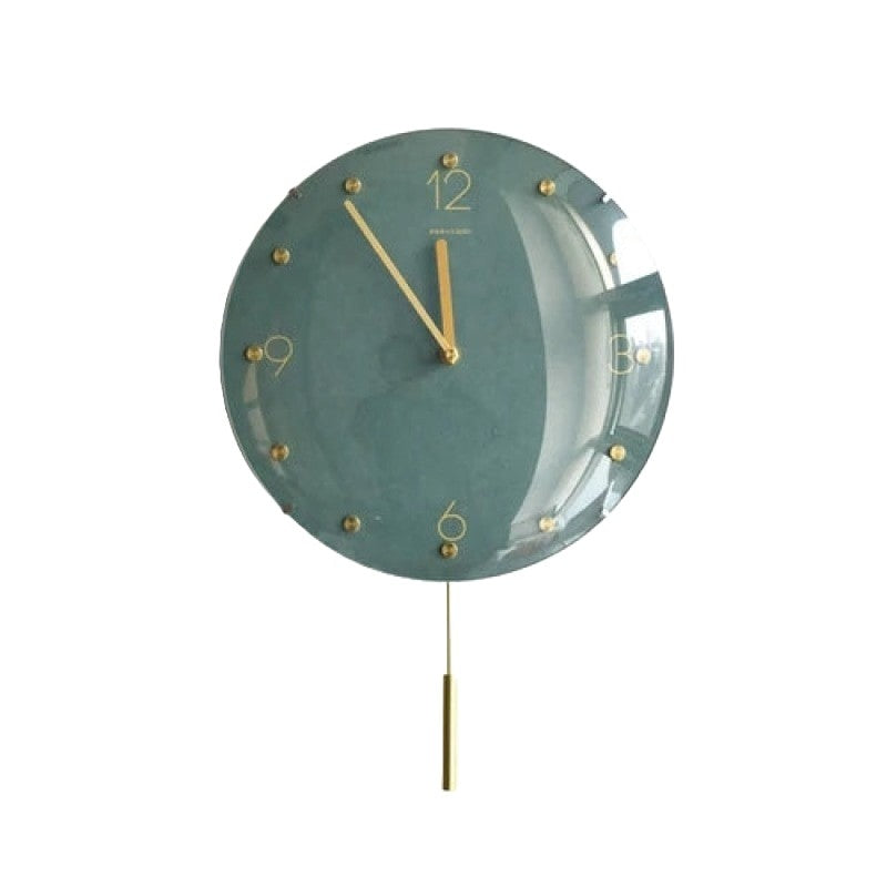 Reloj de pared Clásico Metálico Nórdico Vintage Metal Péndulo