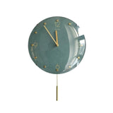 Reloj de pared Clásico Metálico Nórdico Vintage Metal Péndulo