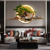 Lámpara de pared LED con imagen mural de paisaje creativo moderno