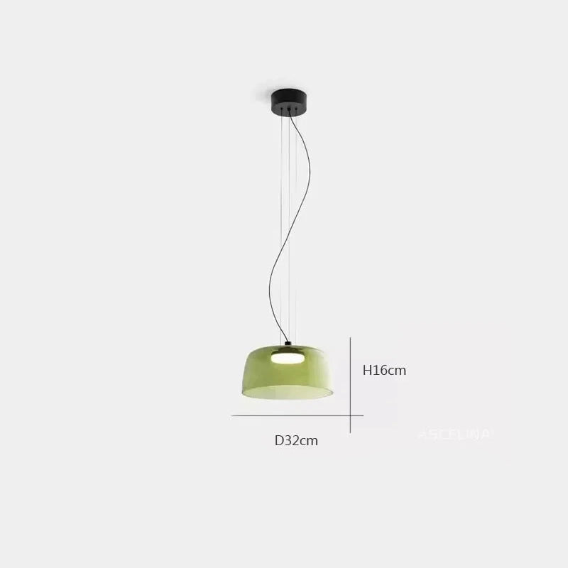 Lámparas colgantes de techo LED de cristal nórdico