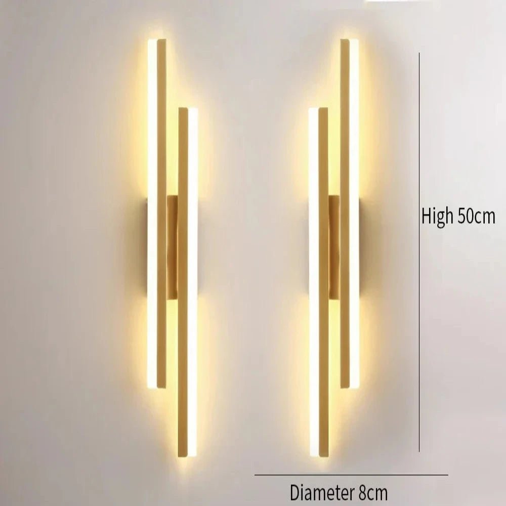 Lámpara de pared LED con escalones minimalistas modernos