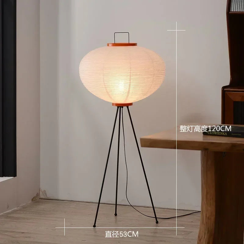 Lámpara de pie de esquina con soporte de papel LED